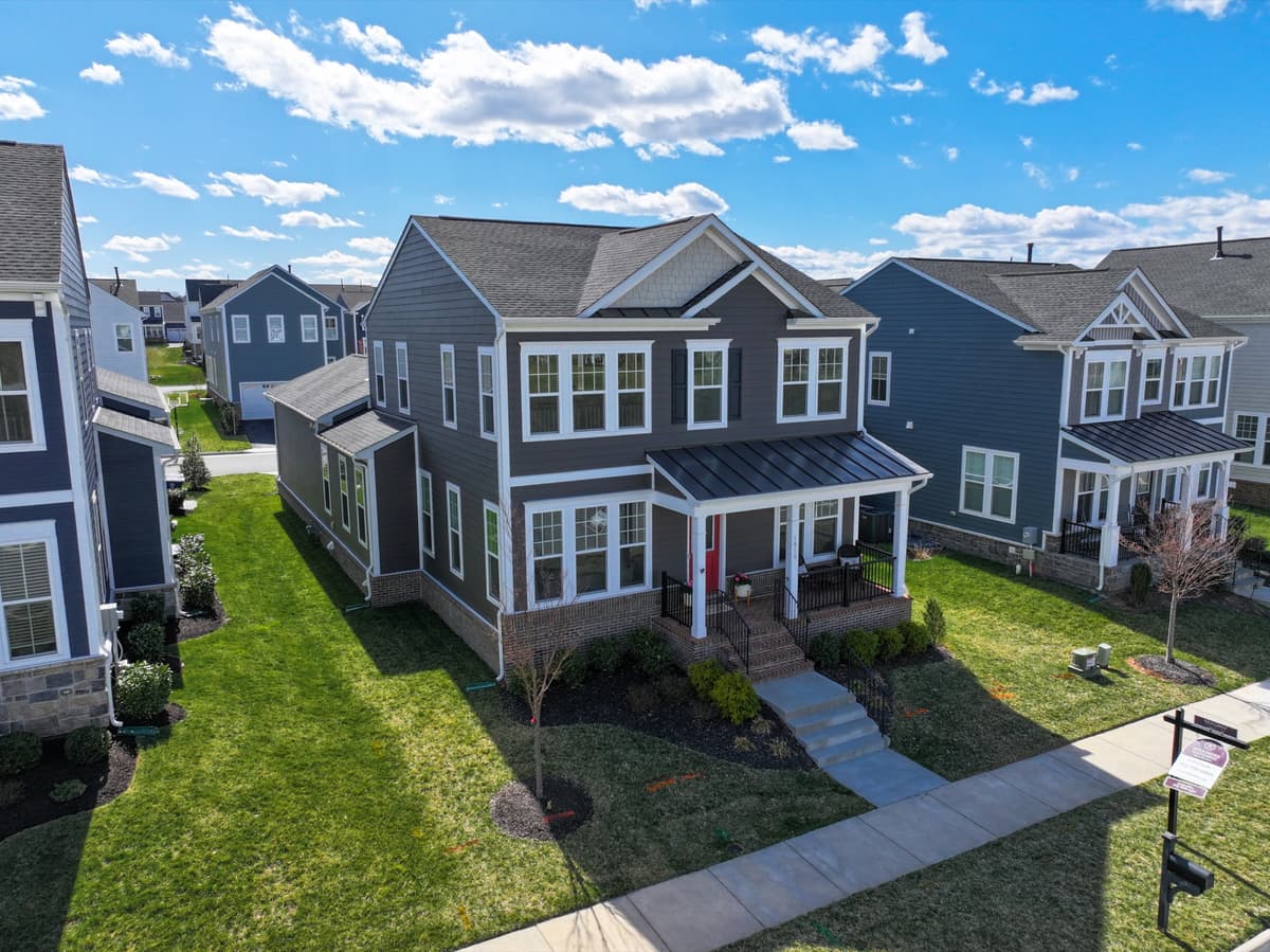 Aerial neighborhood view